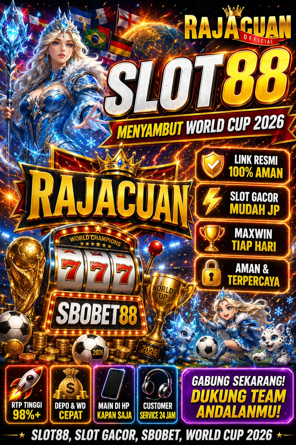 RAJACUAN🌏Integrasi Slot88 dan Sbobet88 Menjelang World Cup 2026